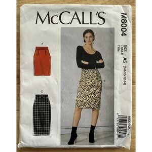 McCall's‎ Pattern M8004 Misses' Skirts & Belt Sizes 6-14 Uncut FF